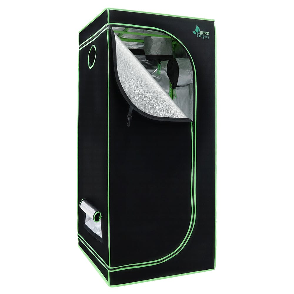 Green Fingers Grow Tent 70x70x160CM 1680D Hydroponics Kit Indoor Plant Room System
