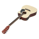 41" Inch Electric Acoustic Guitar Wooden Classical with Pickup Capo Tuner Bass Natural