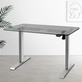 Artiss Standing Desk Sit Stand Riser Height Adjustable Motorised Frame Only Grey