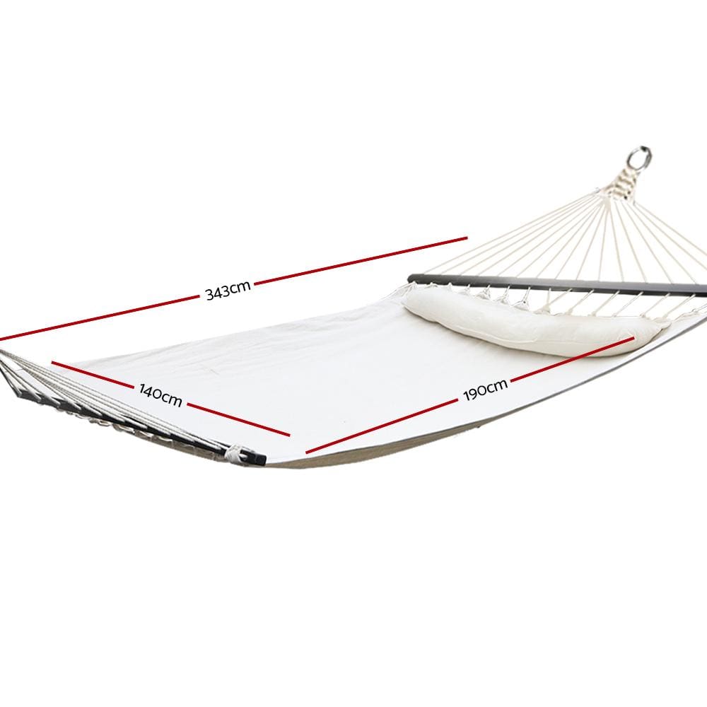 Hammock Bed Gardeon Swing Double Cream