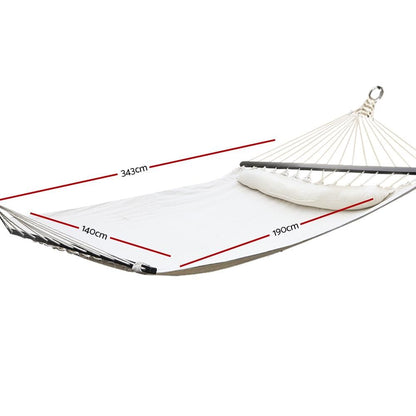 Hammock Bed Gardeon Swing Double Cream