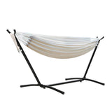 Hammock With Stand Cotton Rope Lounge Hammocks Outdoor Swing Bed