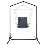 Gardeon Outdoor Hammock Chair with Stand Swing Hanging Hammock Garden Cream