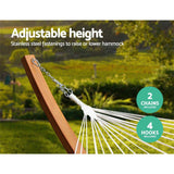Hammock Double with Wooden Hammock Stand