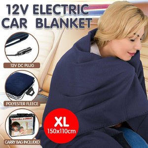 Heated Electric Car Blanket 150x110cm 12V - Blue

Perfect for keeping you warm on those long journeys during cold winter days. Made from polyester fleece this electric car blanket is comfortable, functional, and safe. Simply plug into a cigarette lighter socket and it warms you up in seconds. Comfortably covers two people, great for kids.