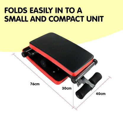 Incline Ab Sit Up Bench with Resistance bands Powertrain