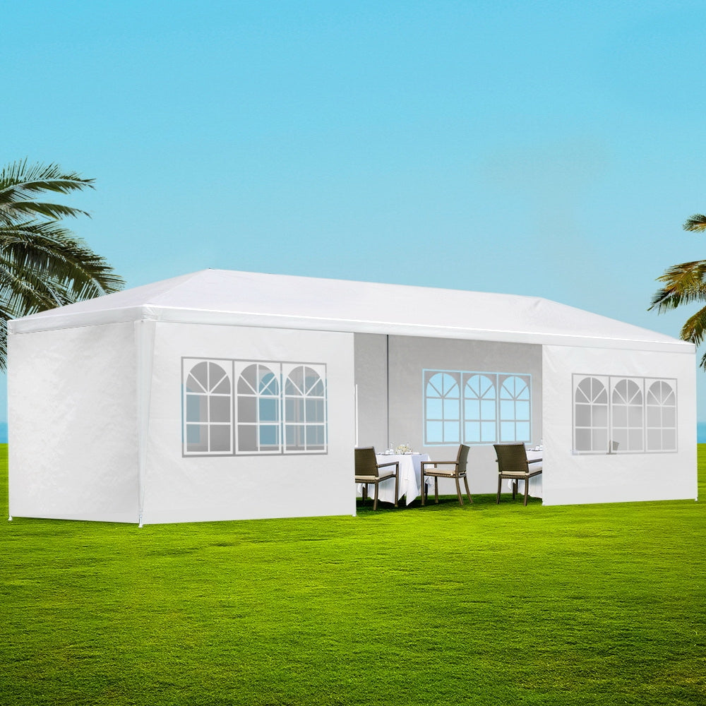 Gazebo 3x9 Outdoor Marquee 8 Wall Panels

If you've ever organised an outdoor wedding, staged an all-weather marquee event, gone on a field trip, or prepared for a market weekend, you know the importance of proper planning for unpredictable situations. One crucial factor in planning is the weather, which can be a challenge. Luckily, the INSTAHUT Gazebo is designed to withstand unpredictable weather and ensure the success of your event.