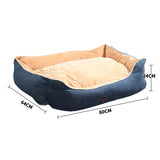 PaWz Pet Bed Mattress Dog Cat Pad Mat Puppy Cushion Soft Warm Washable L Blue