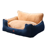 PaWz Pet Bed Dog Puppy Beds Cushion Pad Pads Soft Plush Cat Pillow Mat Blue XL