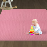 Bopeep Kids Play Mat Floor Baby Crawling Mats Foldable Waterproof Carpet Pink
