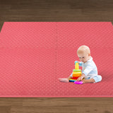 Bopeep Kids Play Mat Floor Baby Crawling Mats Foldable Waterproof Carpet Red