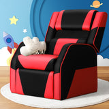 Keezi Kids Recliner Chair PU Leather Gaming Sofa Lounge Couch Children Armchair