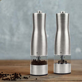 Stainless Steel Electric Salt Pepper Grinder Set Ceramic Mills Shakers Spice