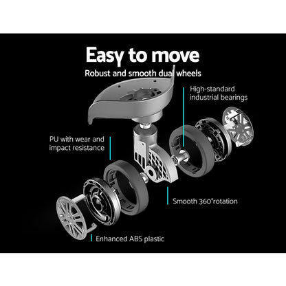 Wanderlite 3 Set Luggage 20-24-28 Inch Suitcase with TSA Lock Carry On Hard Shell Travel Luggage Organiser Case Silver