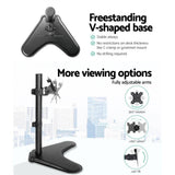 Computer Monitor Arm Stand Single Black
