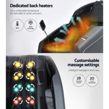 Livemor Electric Massage Chair Full Body Reclining Zero Shiatsu Heating Massager