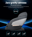 3D Electric Massage Chair Zero Gravity Recliner Shiatsu Back Heating Massager (MASCHR-PRO-BK)