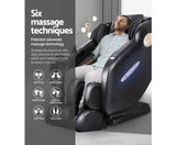 Livemor 3D Electric Massage Chair SL Track Full Body Zero Gravity Shiatsu Black
