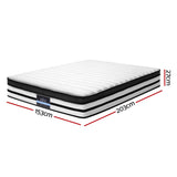 Mattress 27cm Thick – Queen Giselle Bedding Rostock Euro Top Pocket Spring