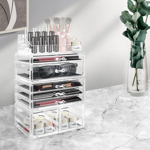 Cosmetic 7 Drawer Makeup Organizer Storage Jewellery Holder Box Acrylic Display