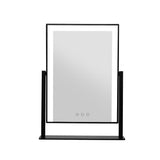 LED Makeup Mirror Hollywood Standing Mirror Tabletop Vanity Black 25cm x 30 cm