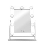 LED Standing Makeup Mirror - White 18cm x 28cm