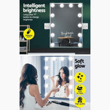Hollywood Wall mirror Makeup Mirror With Light Vanity 12 LED Bulbs  30cm x 40cm