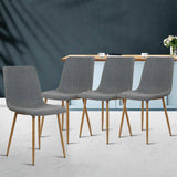 Artiss Set of 4 Collins Dining Chairs - Dark Grey