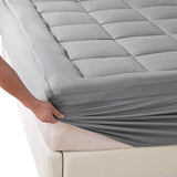 Mattress Topper Bamboo Fibre Luxury Pillowtop Mat Protector Cover Queen Dreamz