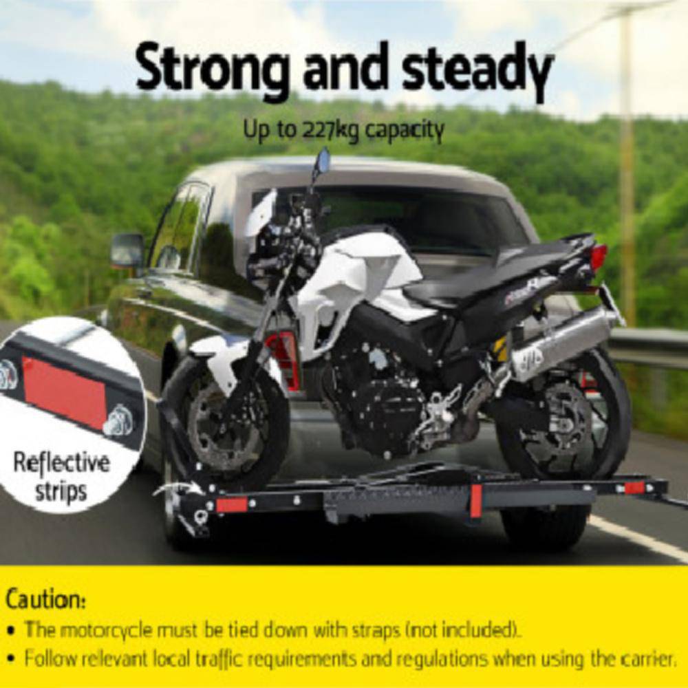 Motorcycle Carrier Tow Bar  2 x Arms | 2inch Hitch towbar 227kg