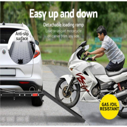 Motorcycle Carrier Tow Bar  2 x Arms | 2inch Hitch towbar 227kg