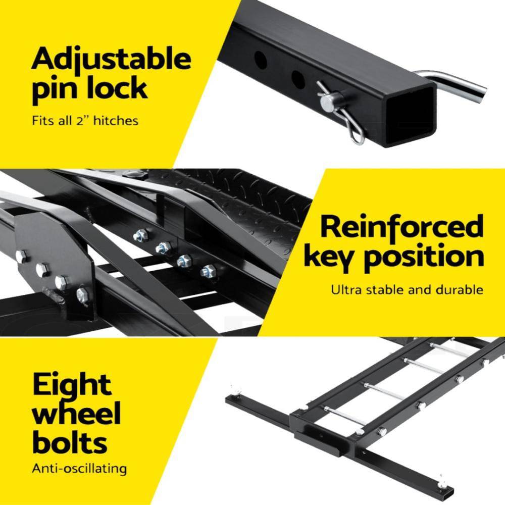 Motorcycle Carrier Tow Bar  2 x Arms | 2inch Hitch towbar 227kg