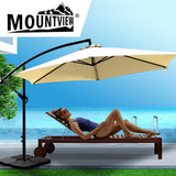 3M Outdoor Umbrella Cantilever Umbrellas Base Stand UV Shade Garden Patio Beach