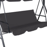 Swing Chair Hammock Canopy Cushion 3 Seater Chairs Grey