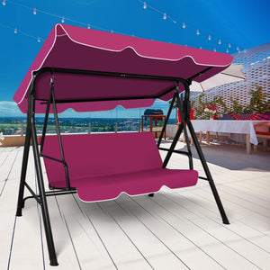 Swing Chair Hammock Canopy Cushion Bench Red
