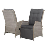 Gardeon Sun lounge Setting Recliner Chair Outdoor Furniture Patio Wicker Sofa
