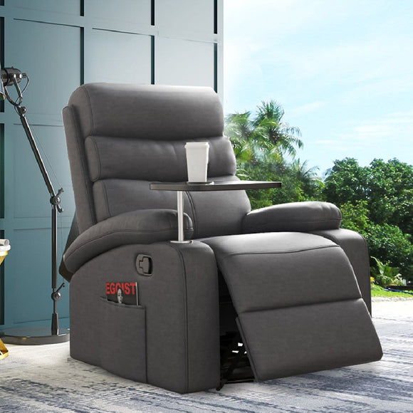 Levede Massage Chair Recliner Chairs Heated Lounge Sofa Armchair 360 Swivel Grey