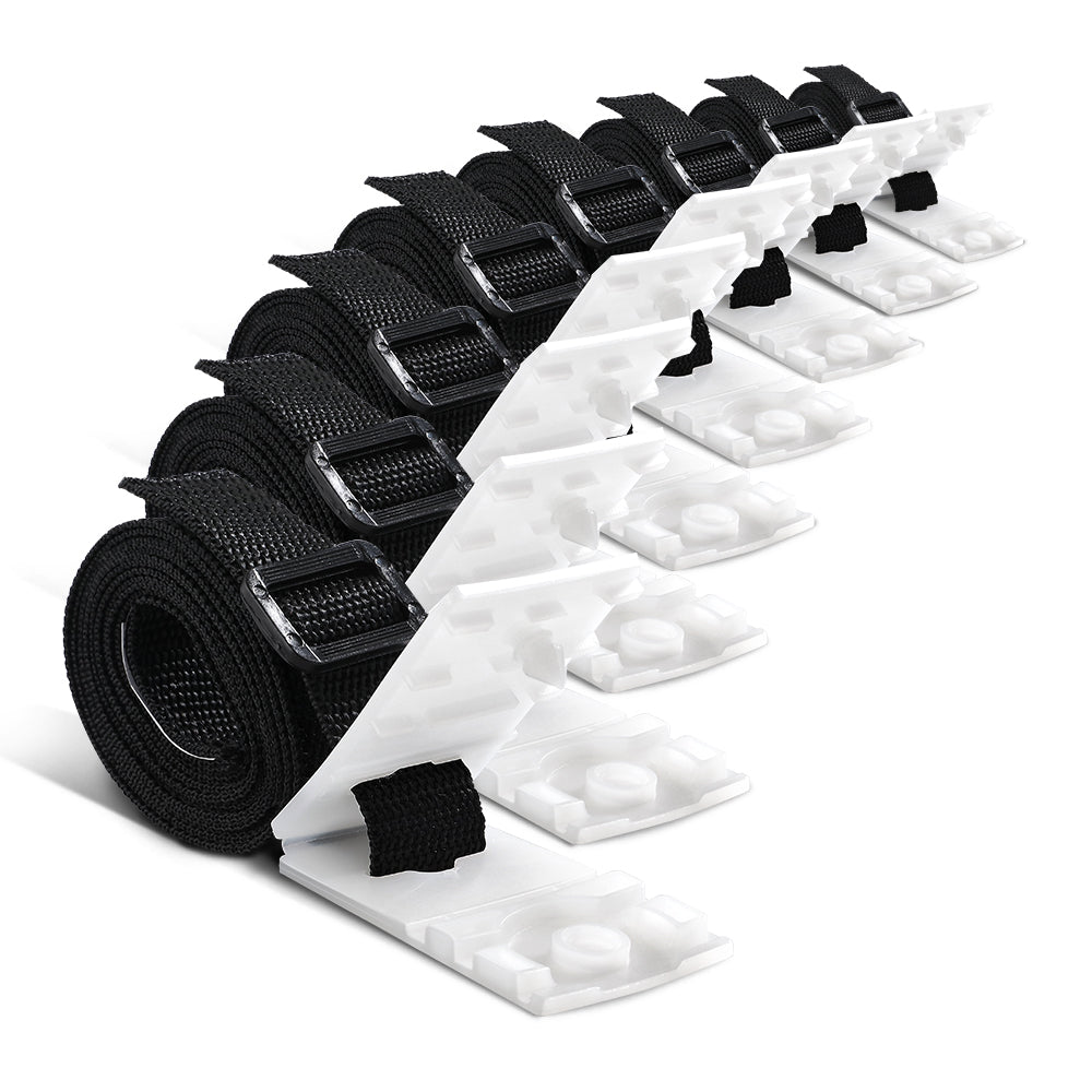 Aqua buddy Pool Cover Roller Attachment Straps Kit 8PCS for Swimming Solar Pool