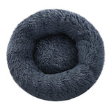 Pet Bed Dog Cat Calming Bed Small 60cm Dark Grey Sleeping Comfy Cave Washable