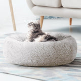 Pet Bed Dog Cat Calming Bed Medium 75cm White Sleeping Comfy Cave Washable