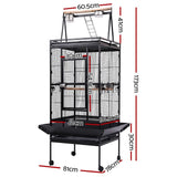 Bird Cage Pet Cages Aviary 173CM Large Travel Stand Budgie Parrot