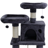 Cat Tree 145 Trees Scratching Post Scratcher Tower Condo House Furniture Wood