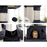 Cat Tree 145 Trees Scratching Post Scratcher Tower Condo House Furniture Wood