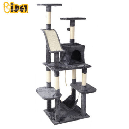 Cat Tree 171cm Trees Scratching Post Scratcher Tower Condo House Furniture Wood