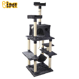 Cat Tree 184cm Trees Scratching Post Scratcher Tower Condo House Furniture Wood
