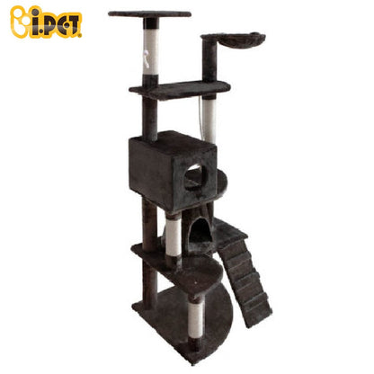 Cat Tree 193cm Trees Scratching Post Scratcher Tower Condo House Furniture Wood