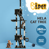 Cat Tree 260cm Trees Scratching Post Scratcher Tower Condo House Furniture Wood