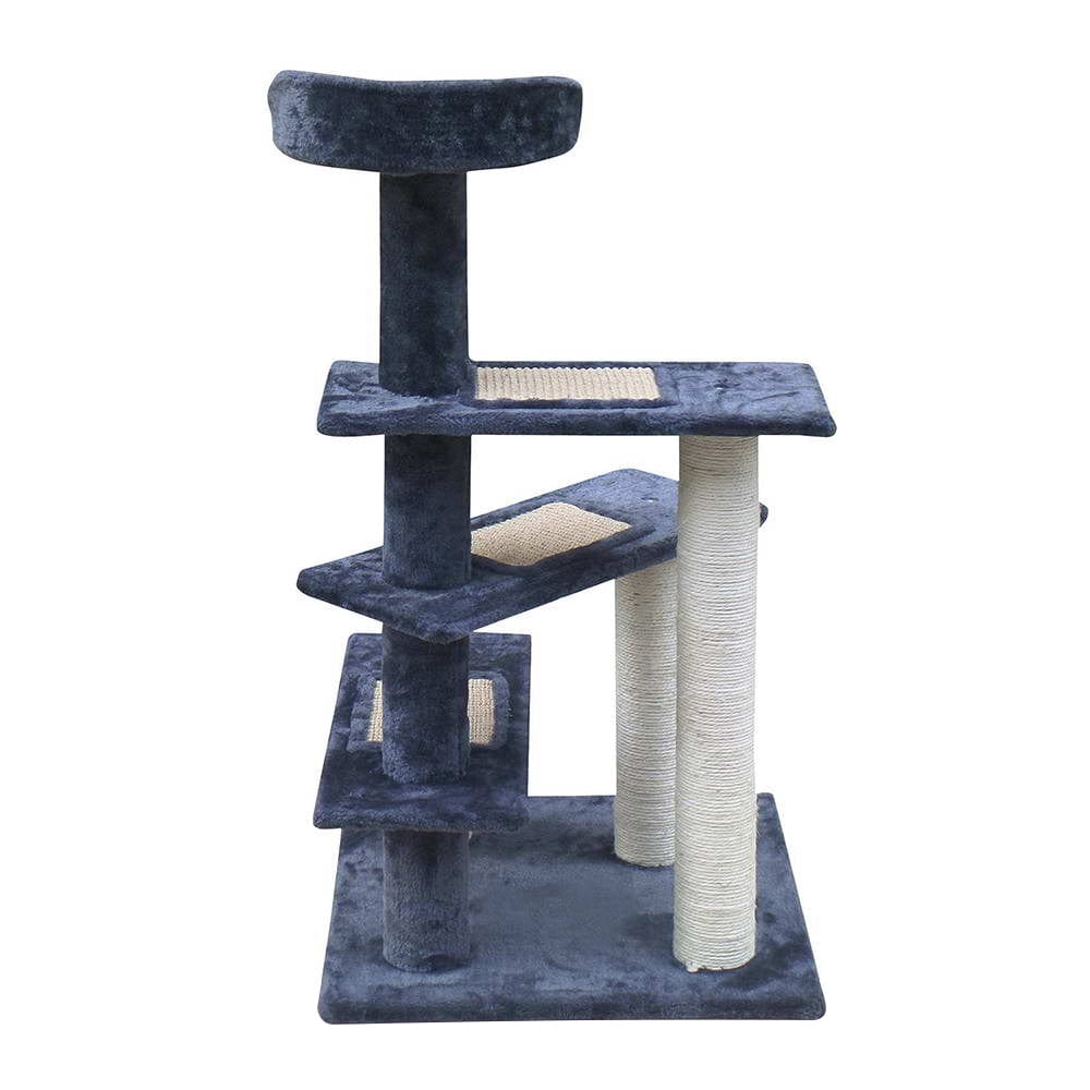 i.Pet Cat Tree 100cm Trees Scratching Post Scratcher Tower Condo House Furniture Wood Steps