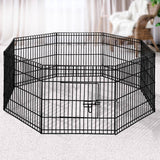 Pet Playpen i.Pet 24" 8 Panel-Puppy Exercise Cage Enclosure Play Pen Fence