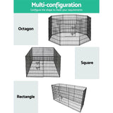 Pet Playpen  i.Pet 36" 8 Panel-Puppy Exercise Cage Enclosure Play Pen Fence